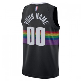 Maillot Basket Homme Denver Nuggets Personnalisé 2025-26 Nike City Edition Noir Swingman